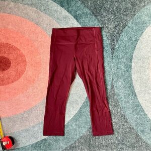 Lululemon Maroon Leggings